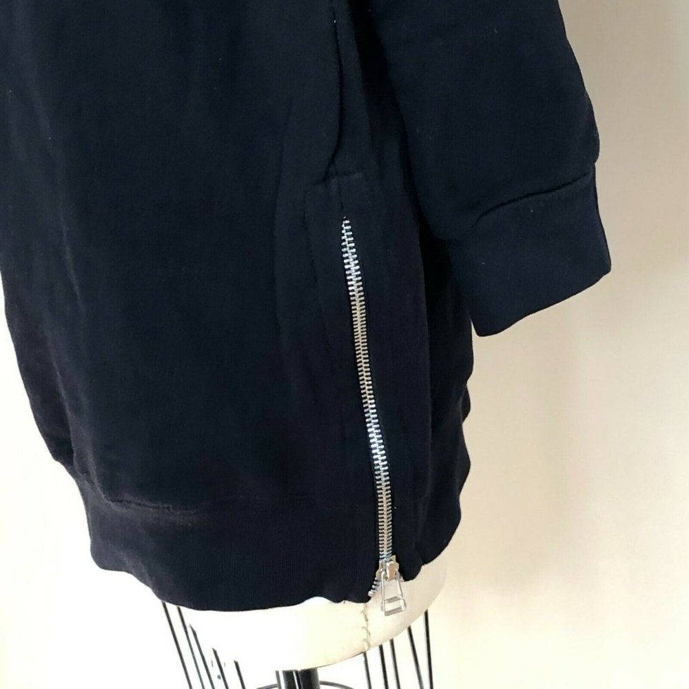 Soul Cycle Gregory Siff Womens Small Black Warrior Graphic Zipper Sweatshirt Top - Picture 4 of 12